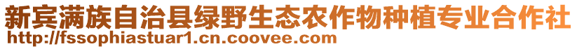 新宾满族自治县绿野生态农作物种植专业合作社