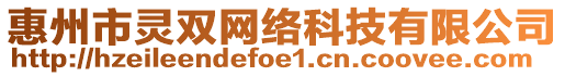惠州市靈雙網絡科技有限公司