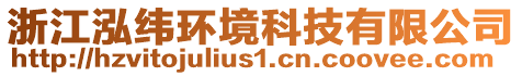 浙江泓緯環(huán)境科技有限公司