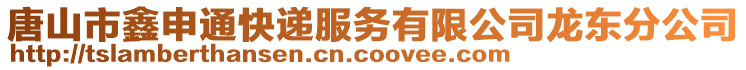 唐山市鑫申通快遞服務(wù)有限公司龍東分公司