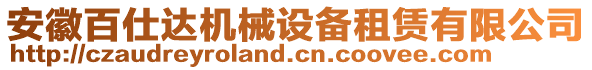 安徽百仕達(dá)機(jī)械設(shè)備租賃有限公司