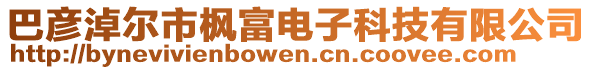 巴彥淖爾市楓富電子科技有限公司