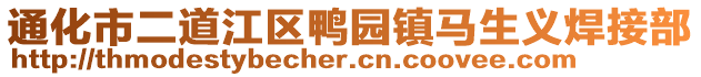 通化市二道江区鸭园镇马生义焊接部