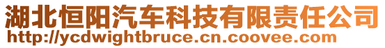 湖北恒陽汽車科技有限責(zé)任公司