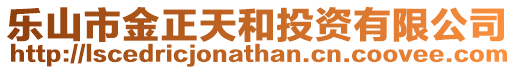 樂山市金正天和投資有限公司