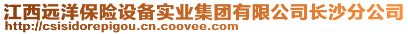 江西遠(yuǎn)洋保險(xiǎn)設(shè)備實(shí)業(yè)集團(tuán)有限公司長(zhǎng)沙分公司