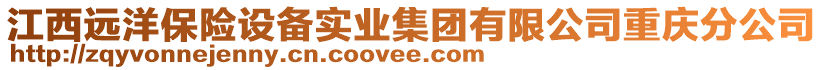 江西遠洋保險設(shè)備實業(yè)集團有限公司重慶分公司