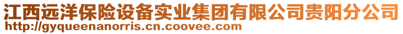 江西遠洋保險設備實業集團有限公司貴陽分公司