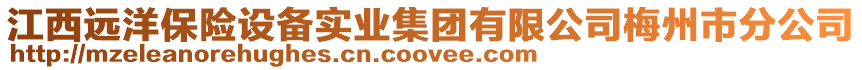 江西遠洋保險設備實業集團有限公司梅州市分公司