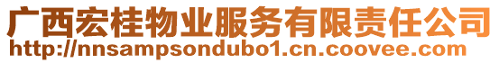廣西宏桂物業(yè)服務(wù)有限責(zé)任公司