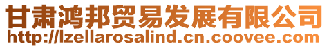 甘肅鴻邦貿易發展有限公司