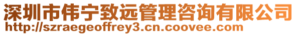 深圳市偉寧致遠管理咨詢有限公司