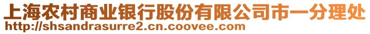 上海農(nóng)村商業(yè)銀行股份有限公司市一分理處