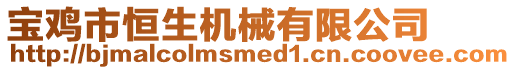 寶雞市恒生機(jī)械有限公司