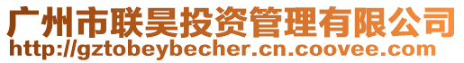 廣州市聯(lián)昊投資管理有限公司