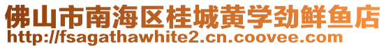 佛山市南海區(qū)桂城黃學勁鮮魚店