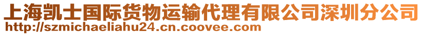 上海凱士國(guó)際貨物運(yùn)輸代理有限公司深圳分公司