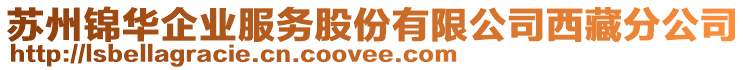 蘇州錦華企業(yè)服務(wù)股份有限公司西藏分公司