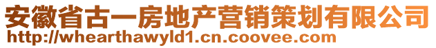 安徽省古一房地產(chǎn)營(yíng)銷(xiāo)策劃有限公司