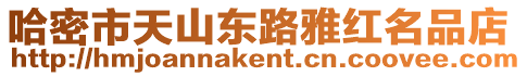 哈密市天山東路雅紅名品店