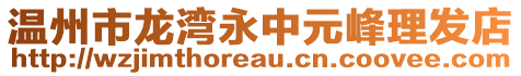 溫州市龍灣永中元峰理發(fā)店