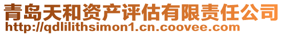 青島天和資產(chǎn)評(píng)估有限責(zé)任公司