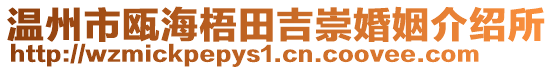 溫州市甌海梧田吉崇婚姻介紹所