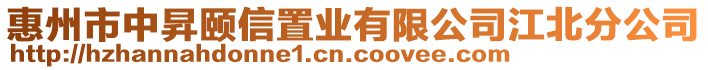 惠州市中昇頤信置業有限公司江北分公司