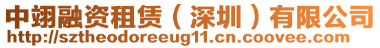 中翊融資租賃(深圳)有限公司