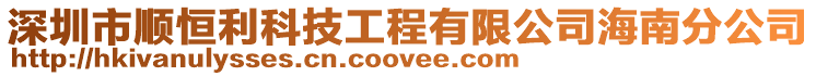 深圳市順恒利科技工程有限公司海南分公司