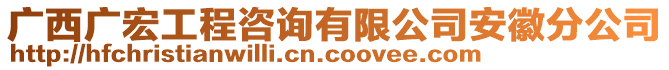 廣西廣宏工程咨詢有限公司安徽分公司