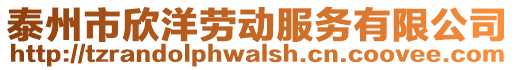 泰州市欣洋勞動服務有限公司