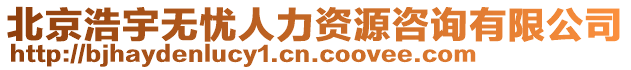 北京浩宇無憂人力資源咨詢有限公司