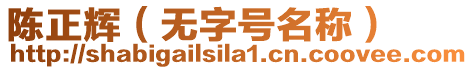 陳正輝（無字號名稱）