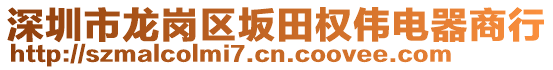 深圳市龍崗區(qū)坂田權偉電器商行