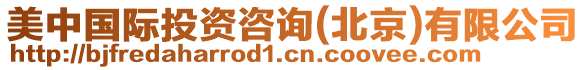 美中國際投資咨詢(北京)有限公司