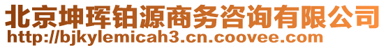 北京坤琿鉑源商務咨詢有限公司