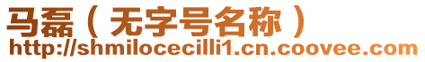 馬磊(無字號名稱)