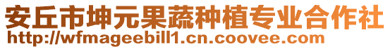 安丘市坤元果蔬種植專業(yè)合作社