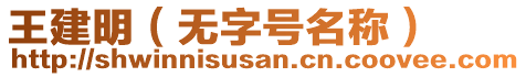 王建明（無字號名稱）