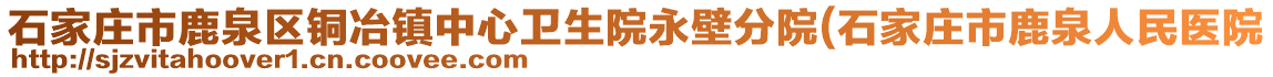 石家莊市鹿泉區銅冶鎮中心衛生院永壁分院(石家莊市鹿泉人民醫院