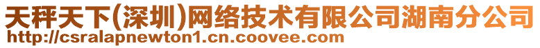 天秤天下(深圳)網(wǎng)絡(luò)技術(shù)有限公司湖南分公司