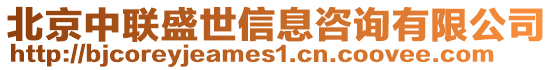 北京中聯盛世信息咨詢有限公司