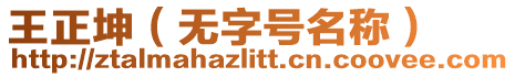 王正坤（無字號名稱）