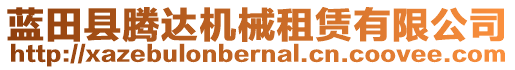 藍(lán)田縣騰達(dá)機(jī)械租賃有限公司