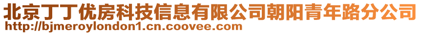 北京丁丁優(yōu)房科技信息有限公司朝陽青年路分公司