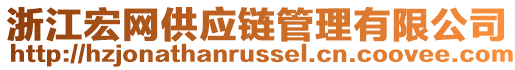 浙江宏網(wǎng)供應(yīng)鏈管理有限公司