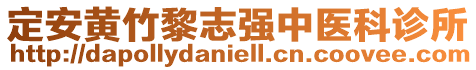 定安黃竹黎志強中醫科診所