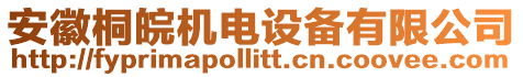 安徽桐皖機電設備有限公司