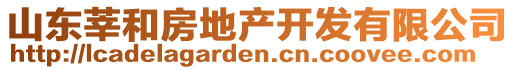 山東莘和房地產(chǎn)開發(fā)有限公司